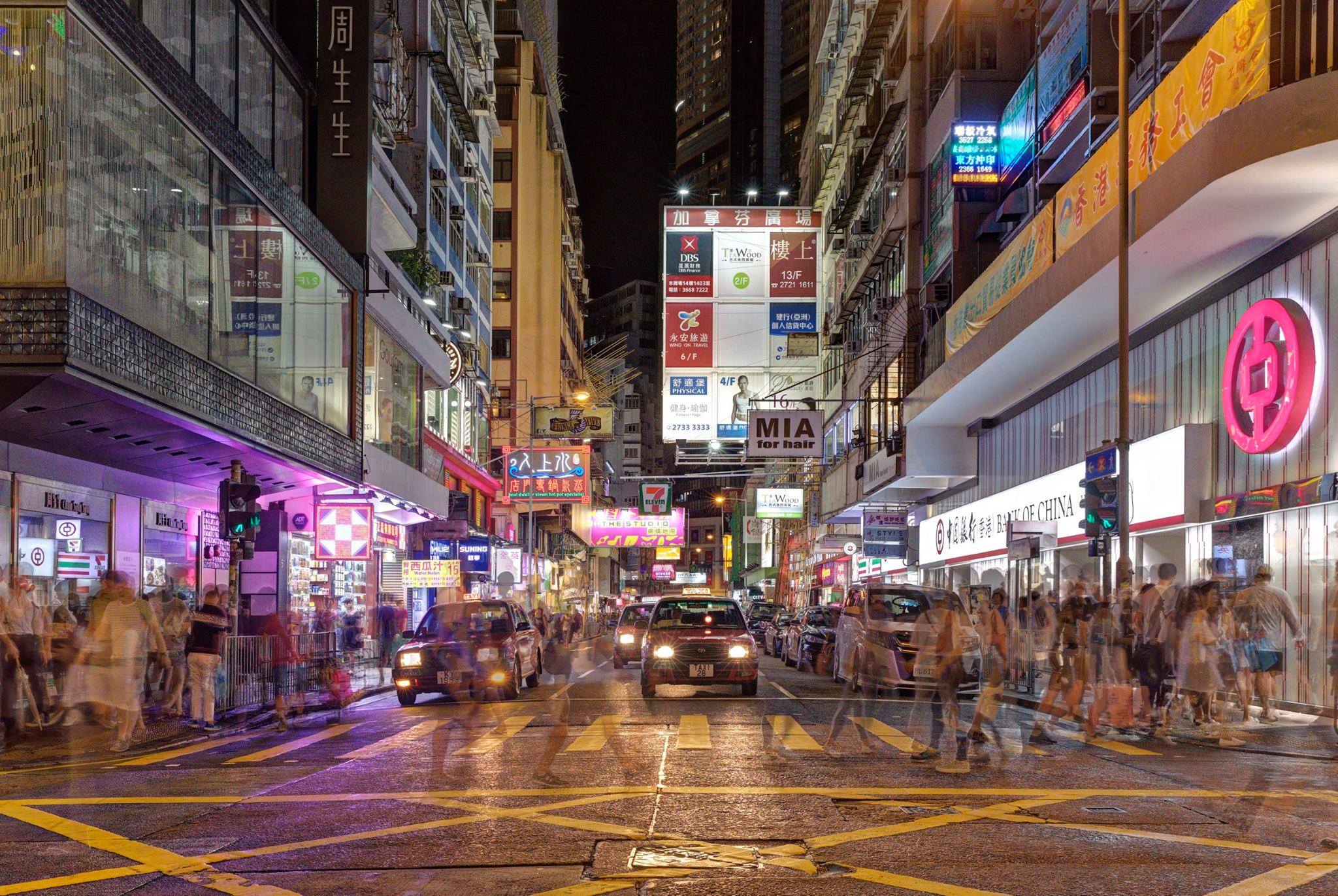 香港 香港の夜景
